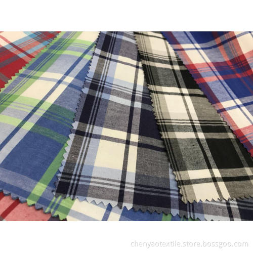 T/C Stretch Yarn-dyed Plaid Fabric